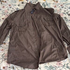 American Rag Men's Dark Brown Shirt Jacket